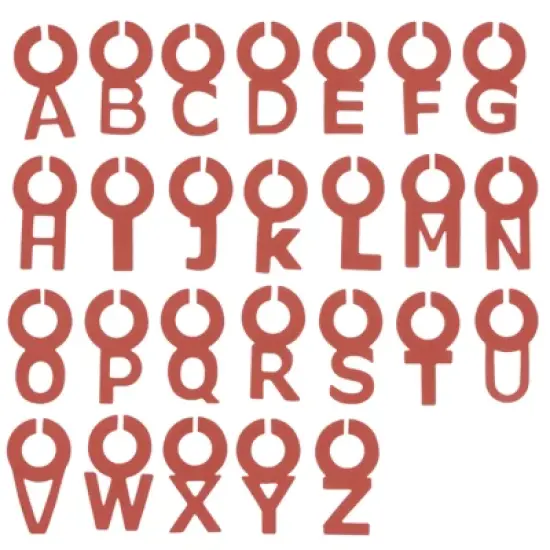 Unique Bargains Silicone Bright Colors Soft Lightweight Letter Shape Wine Glass Identifier image {7}