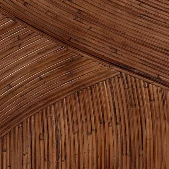 bali & pari King Elettra Rattan Standalone Headboard: Handcrafted, No Assembly, Bohemian Design image {5}