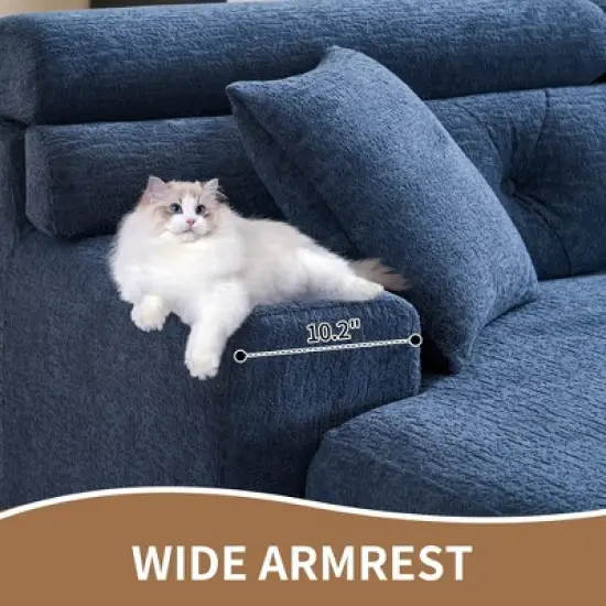 Whisen 86" Modular Convertible Sectional with 2 Pillows image {3}