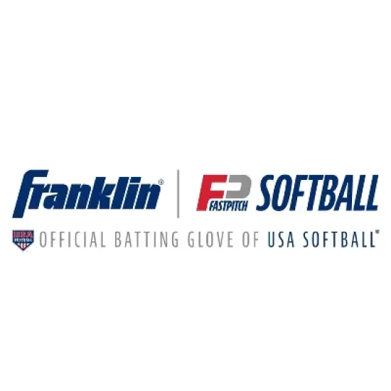 Franklin Sports Classix X FP Batting Gloves Medium - White / Gold image {6}