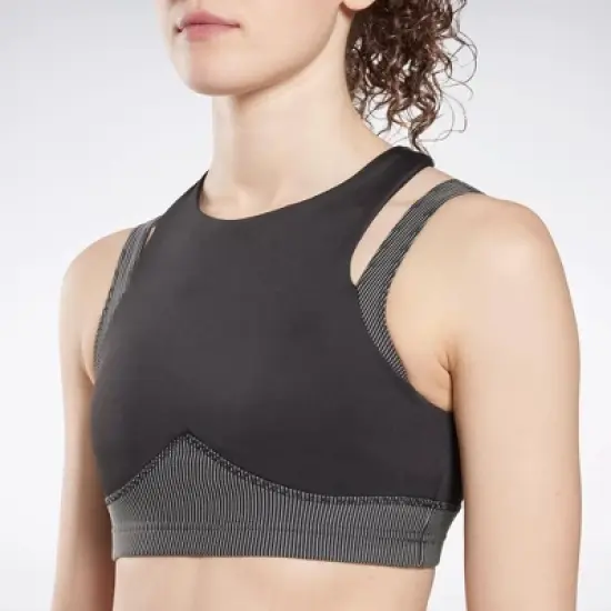 Reebok Studio Layered Bra Top Womens Athletic Tank Tops image {3}