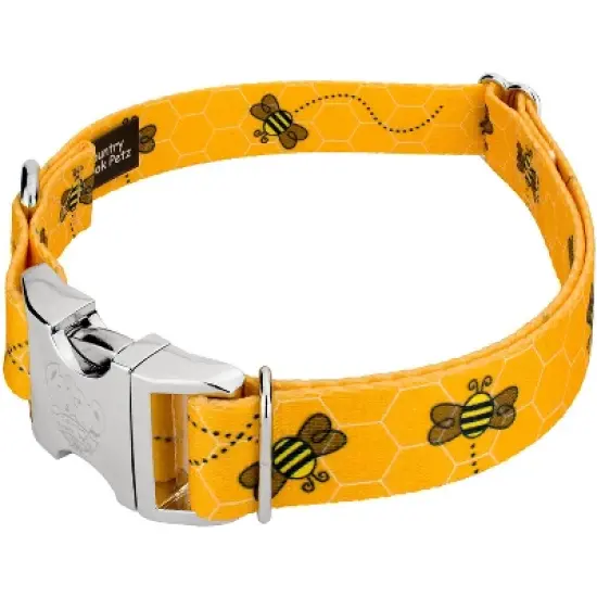 Country Brook Petz Premium Busy Bee Dog Collar image {1}