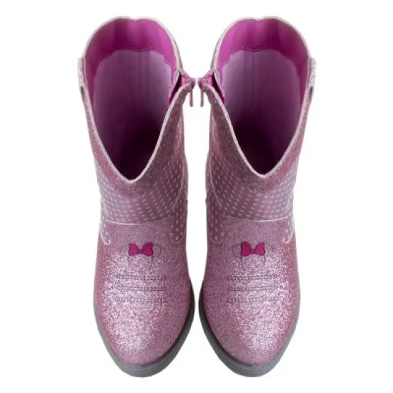 Disney Minnie Mouse Girls' Cowgirl Boots (Toddler/Little Kids) image {3}