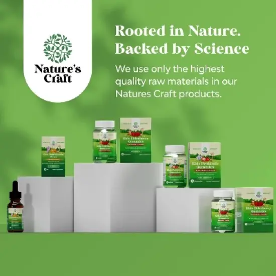 Immune Booster Kids Probiotic Gummies, Bacillus Subtilis Probiotic for Kids, Constipation Relief & Digestive Health, Nature's Craft, 30ct image {7}