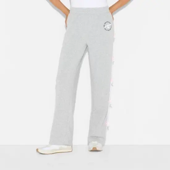 Women's Cinnamonroll Fleece Graphic Pants - Light Gray image {1}