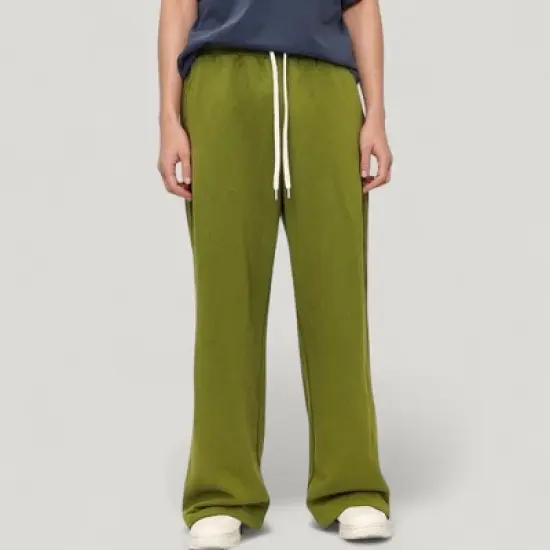 Anna-Kaci Active Men's Drawstring Waist Relaxed Fit Wide Leg Casual Sweatpants image {5}