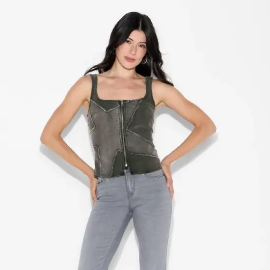 Women's Denim Star Corset Tank Top - Wild Fable&trade; image {1}