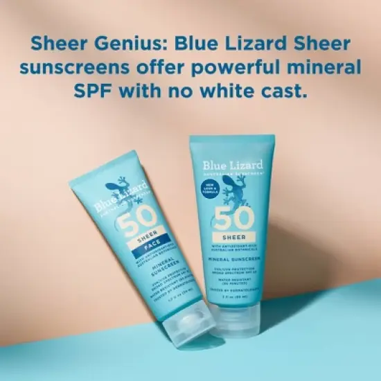 Blue Lizard Sheer Face Mineral Sunscreen Lotion - SPF 50 - 1.7 fl oz image {7}