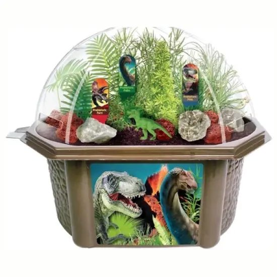 Toys By Nature: Dinosaur Domain - DIY Terrarium Kit, Prehistoric Plants & T-Rex image {1}