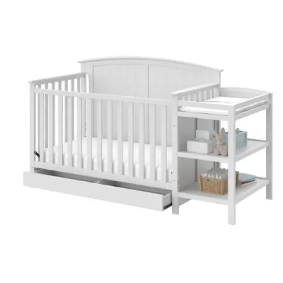 Storkcraft Steveston 4-in-1 Convertible Crib and Changer with Drawer image {1}