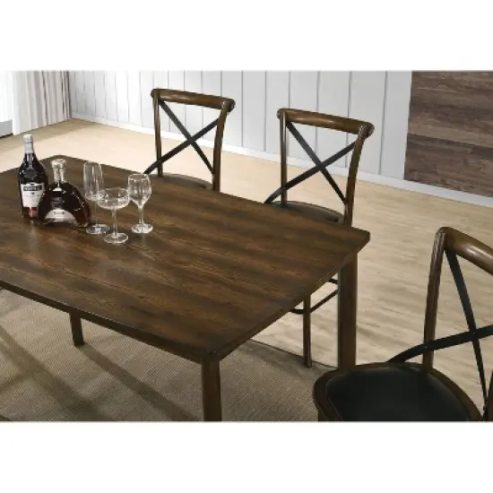 Somers Rectangular Counter Height Dining Table Oak - HOMES: Inside + Out image {4}