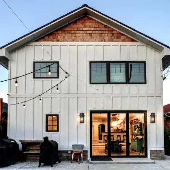 C Cattleya 2 Pack Outdoor Wall Lantern Sconce with Clear Seeded Glass image {4}