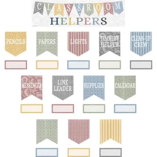 Teacher Created Resources&reg; Classroom Cottage Classroom Helpers Mini Bulletin Board Set, 48 Pieces image {4}