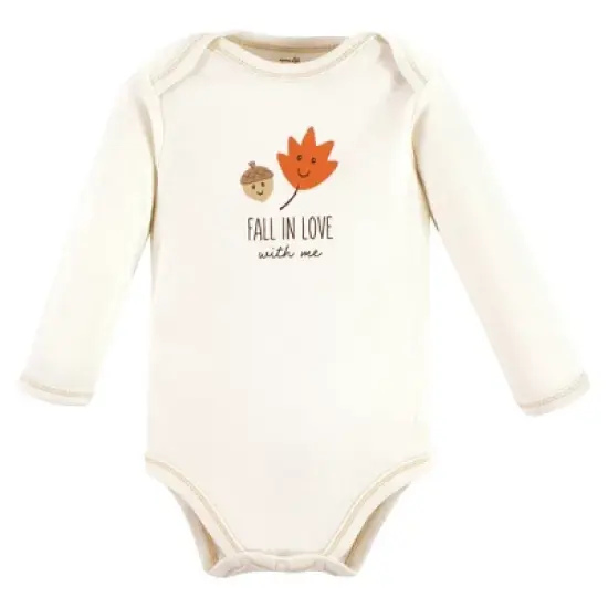 Touched by Nature Organic Cotton Long-Sleeve Bodysuits, Fall Food image {4}