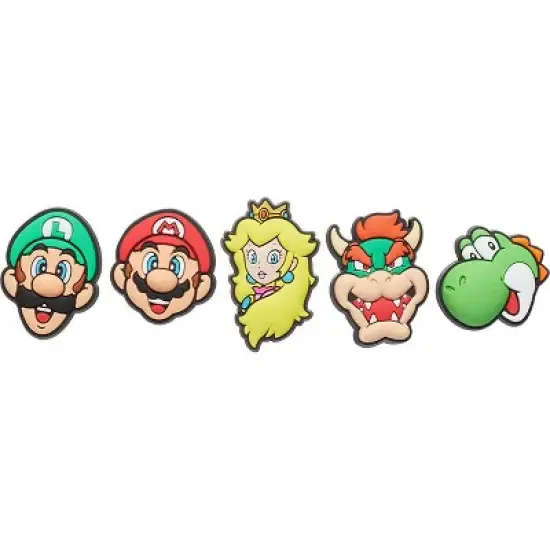 Crocs Jibbitz Super Mario Nintendo Shoe Charms 5-Pack image {2}