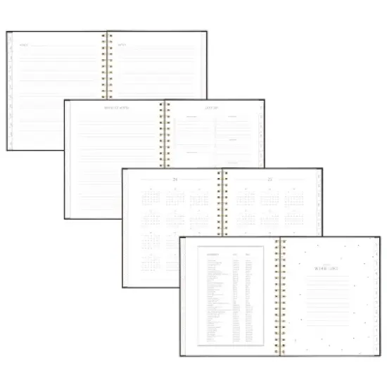 Sugar Paper Essentials 2024 Planner 10.25"x8.75" Weekly/Monthly Black image {2}