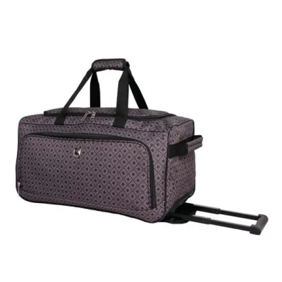 Skyline 4pc Softside Checked Luggage Set - Gray Geo image {8}
