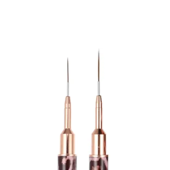 Unique Bargains Acrylic Nail Art Brush Pink Leopard-Printed 1 Pc image {2}