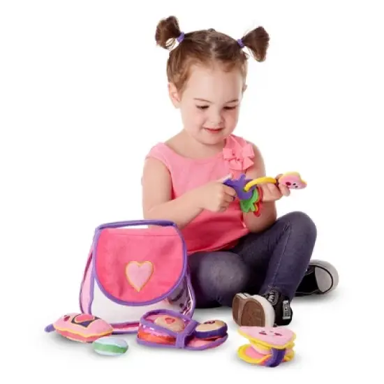 Melissa & Doug Pretty Purse Fill and Spill Soft Play Set Toddler Toy image {3}