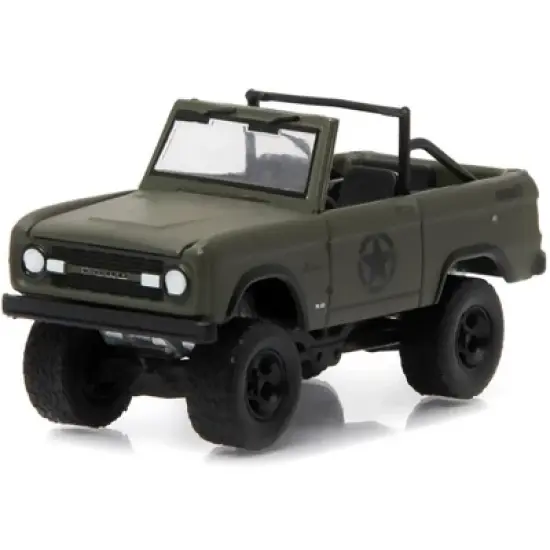 1977 Ford Bronco Military Tribute "Sarge 77" Hobby Exclusive 1/64 Diecast Model Car by Greenlight image {1}
