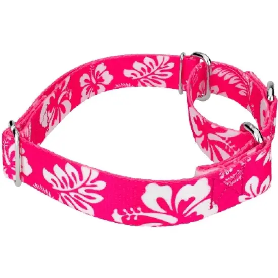 Country Brook Petz - Pink Hawaiian Martingale Dog Collar image {3}