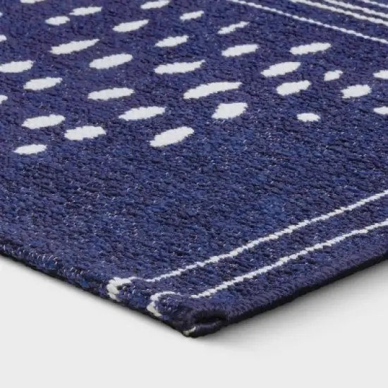 Dot Geo Outdoor Rug Indigo - Threshold&trade; image {2}