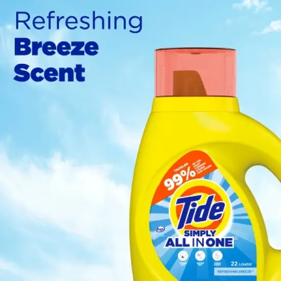 Tide Simply Refreshing Breeze Liquid Laundry Detergent - Clean & Fresh image {7}