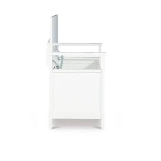 Laredo Storage Bench White - Linon image {4}