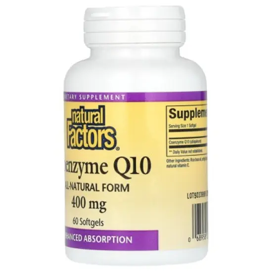 Natural Factors Coenzyme Q10, 400 mg, 60 Softgels image {3}