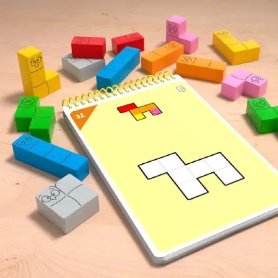 HABA Logic! Games:Happy Worms - Solo Brain Teaser Puzzling Game image {4}