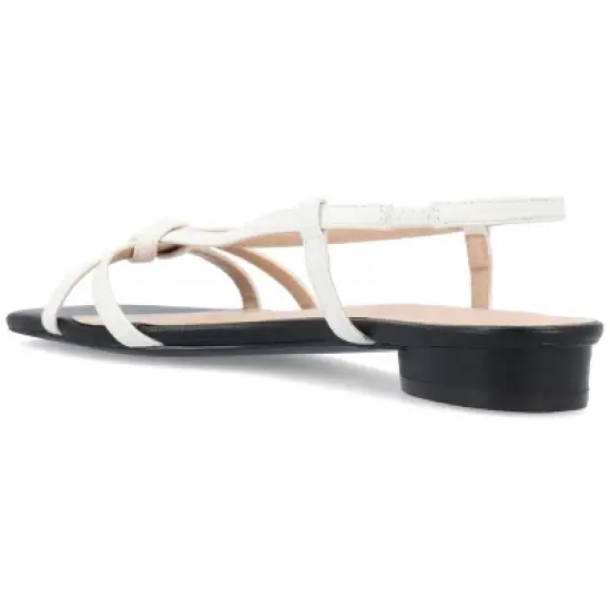 Journee Collection Womens Bridget Sling Back Low Block Heel Sandals image {6}
