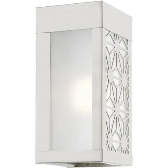 Livex Lighting Berkeley 1 - Light Wall Light in  Brushed Nickel image {1}
