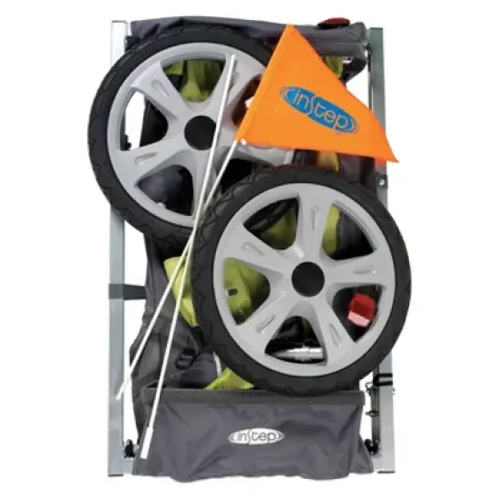InStep Sync Singleton Bike Trailer - Green & Gray image {5}