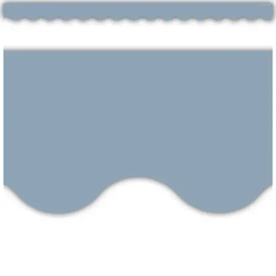 Teacher Created Resources&reg; Cottage Blue Scalloped Border Trim, 35 Feet Per Pack, 6 Packs image {2}