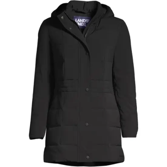 Lands' End Women's Quilted Stretch Down Coat image {4}