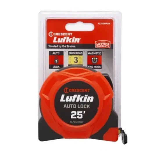 Lufkin 25 ft. L X 1 in. W Hi-Viz Magnetic Tape Measure 1 pk image {1}