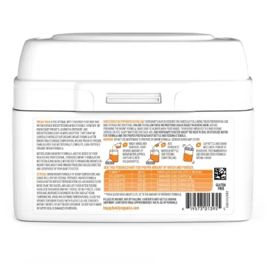 HappyBaby Organic Powder Infant Formula - 21oz image {3}