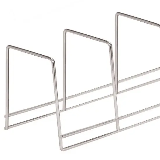 Better Houseware 4-Section Plate Rack in Silver image {1}