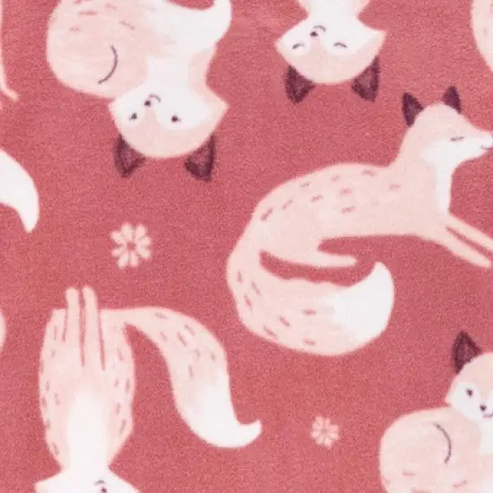 Carter's Just One You&reg;️ Toddler Girls' 2pk Fox and Floral Fleece Footed Pajama - Pink image {1}