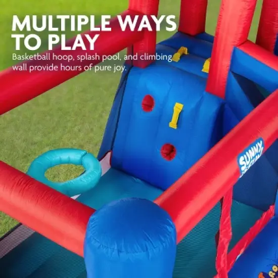 Sunny & Fun Small Inflatable Kids Backyard Water Slide Park image {2}