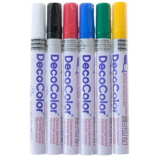 Paint Marker Set 6ct - Marvy Uchida Decocolor image {5}