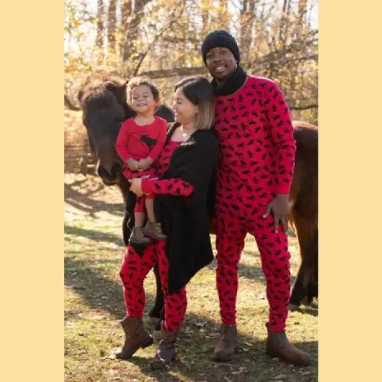 Leveret Mens Two Piece Cotton Christmas Pajamas image {2}