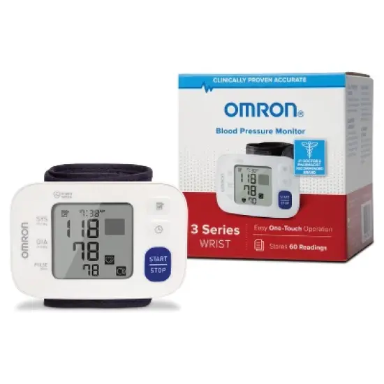 Omron&reg; 3 Series&reg; Wrist Blood Pressure Monitor in White image {9}