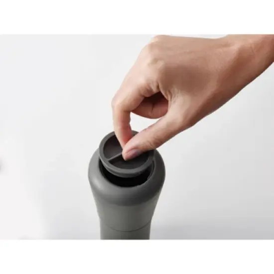 Joseph Joseph Milltop Salt & Pepper Set - Gray: Pepper Grinder, Ceramic Mechanism, 2-Piece, 115ml Capacity image {3}