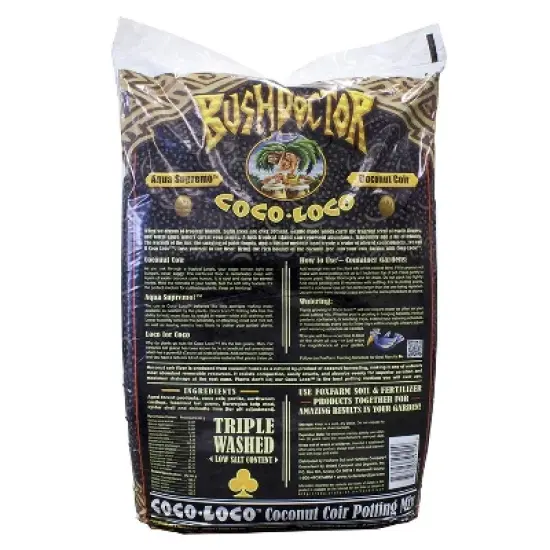 FoxFarm FX14100 Bush Doctor Coco Loco, 2 Cu Feet and Ocean Forest FX14053 Garden Potting Soil Mix, 12 Quarts for Plants (Bundle) image {2}
