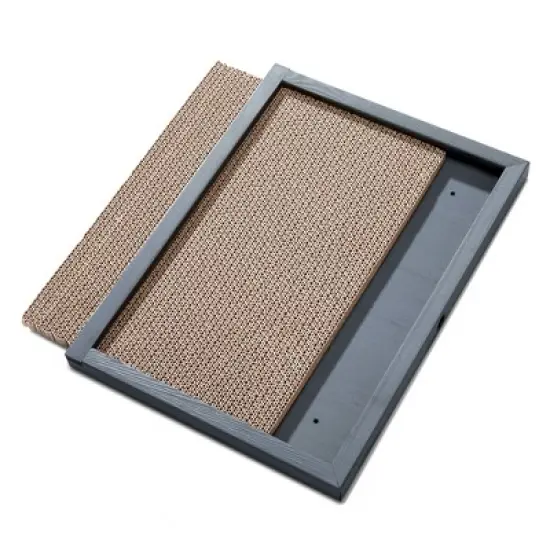 SEVOBAL Pet Scratcher 7-Piece Replaceable Cat Scratching Board Set with Adorable Designs for Furniture Protection, Play, Multicolored, 17"*13"*4" image {4}