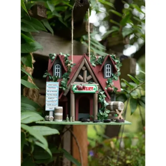 Zingz Home Cottage Winery Birdhouse 10.25x7x8" image {5}