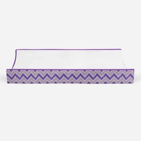 Bacati - MixNMatch Purple White Changing Pad Cover image {4}