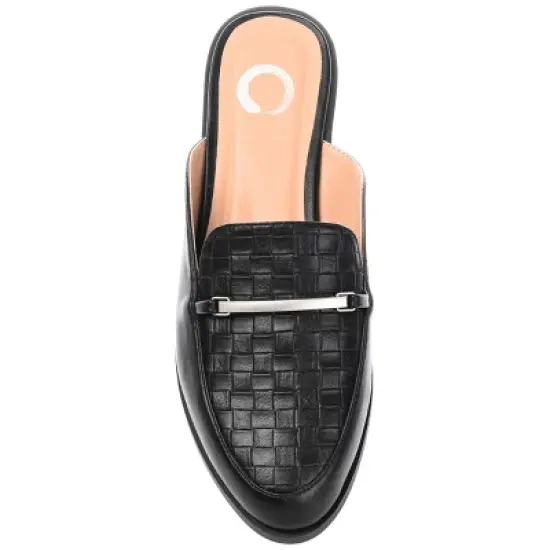 Journee Collection Womens Rubee Slip On Round Toe Mules Flats image {3}