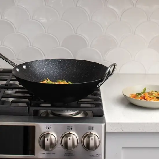 Nordic Ware Basalt 14" Spun Wok image {1}